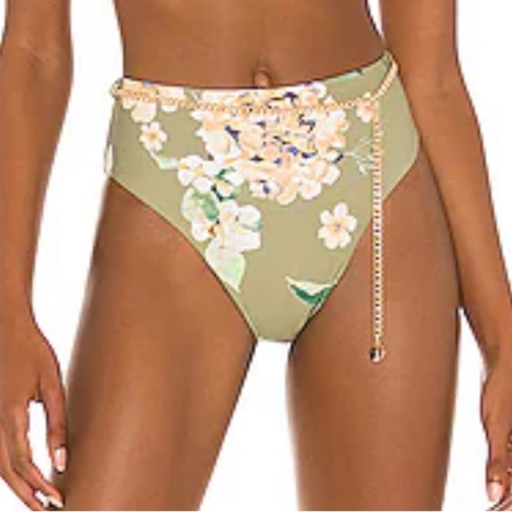 NWT WEWOREWHAT high waist emily bottom in romantic Floral sage size medium - Picture 1 of 11